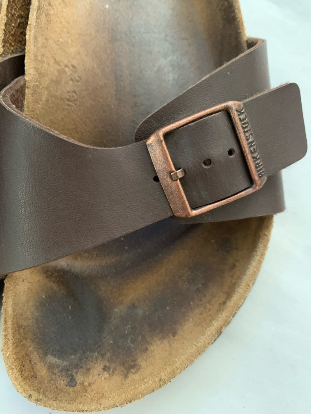 Birkenstock Leather Single-Band Slide Sandal with Buckle women’s size 9 - Picture 6 of 8